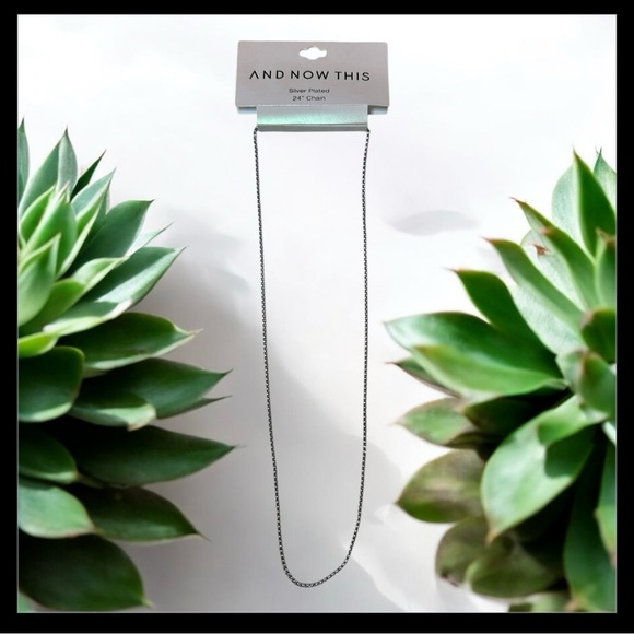 AND NOW THIS Silver Plated 24" Chain - Picture 2 of 6